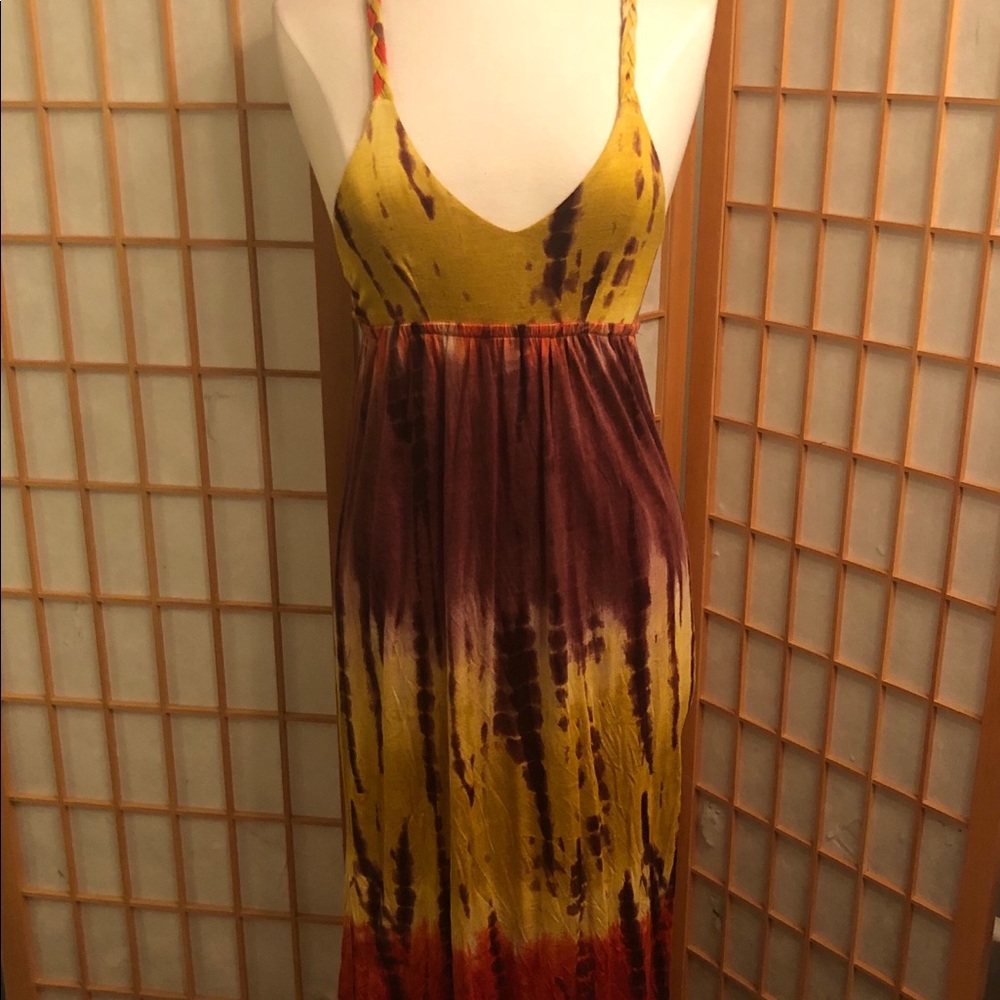 Short tie-dye dress